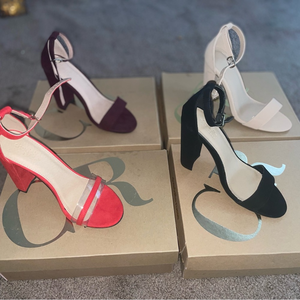 4 pairs of shoes